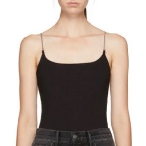 T by Alexander Wang Silver Chain Strap Top